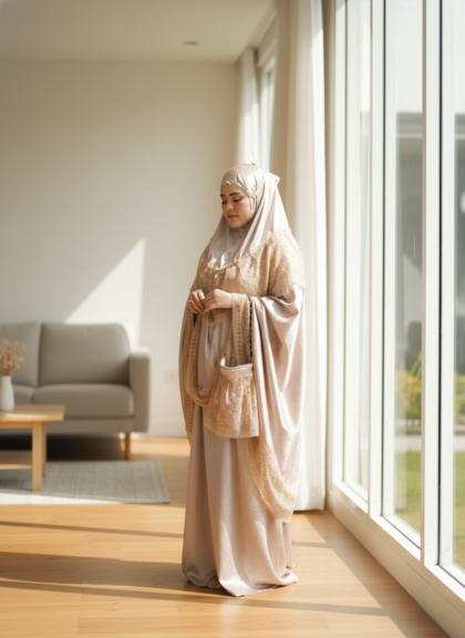 Mukena Nahla - Peach