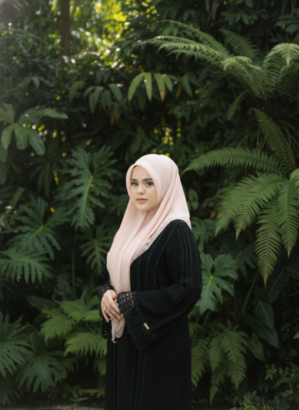 Hijab segi empat - Nahla pure pink